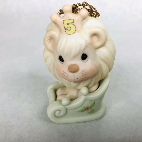 Precious Moments Christmas Train Ornament Lion Age 5 Is Something To Roar About - Picture 2 of 9